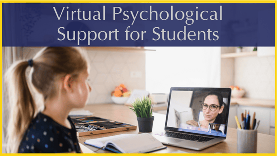 Student in Virtual Psychological Support Session