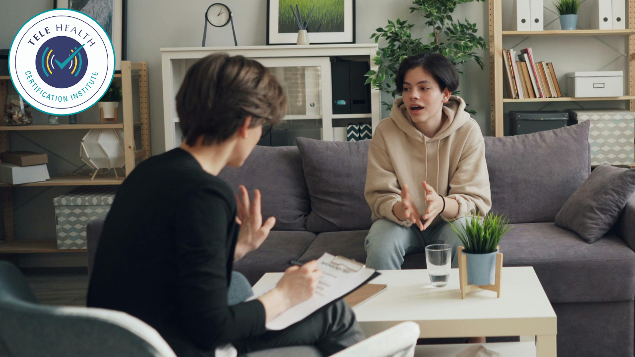 Therapist and Client in session