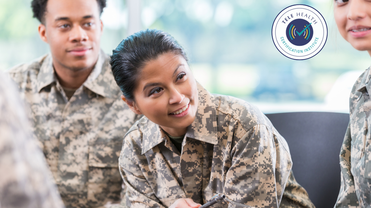 three soldiers sitting and speaking to each other