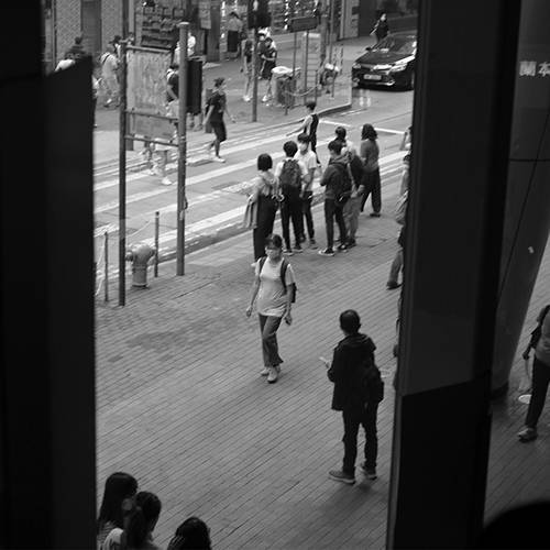 Busy street with crosswalk