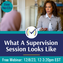 What A Supervision Session Looks Like Webinar