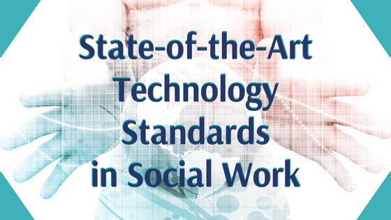 Open hands showing State-of-the-Art Technology Standards in Social Work