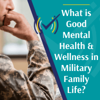 Military man pondering his Mental health and Wellness.