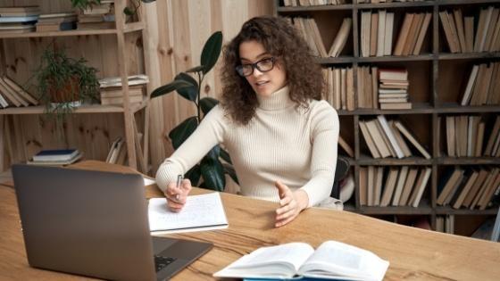 Woman in training for Master of Social Work Behavioral Health Fellows Increase Their Telehealth Proficiency