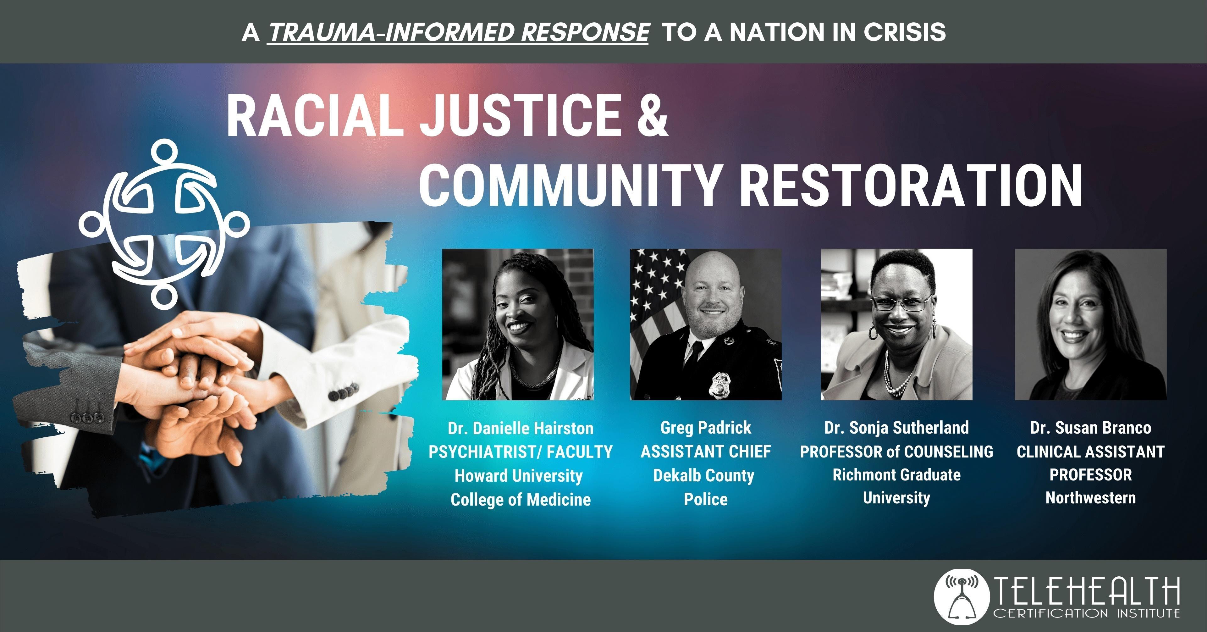 Racial Justice And Community Restoration Flyer