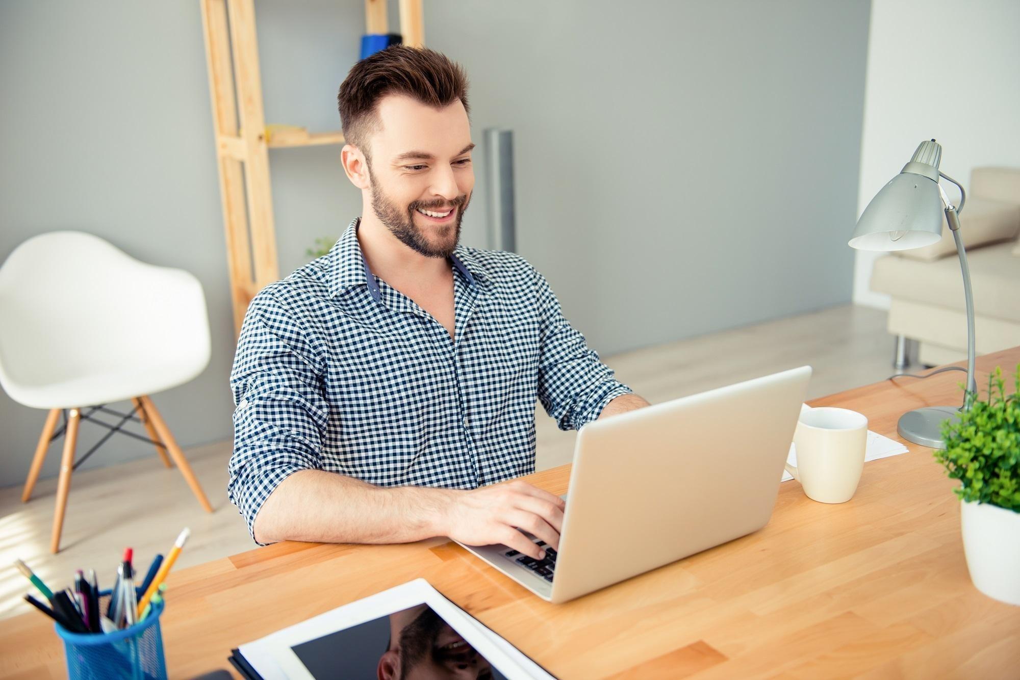 Male Practitioner in Webinar Based Telebehavioral Health Training